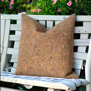 Natural Cork Outdoor Cushion Funky Rainbow