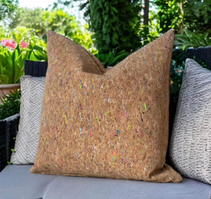 Natural Cork Outdoor Cushion Funky Rainbow