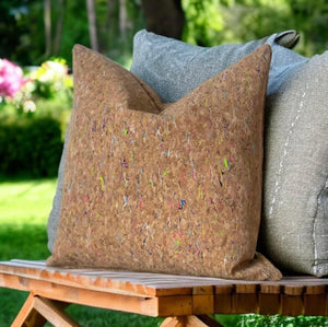 Natural Cork Outdoor Cushion Funky Rainbow