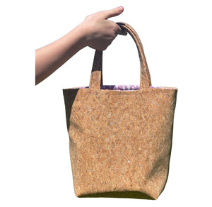 Silver Flaked Cork Mini Tote