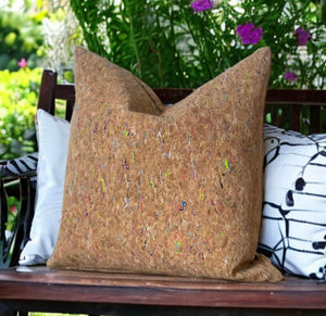 Natural Cork Outdoor Cushion Funky Rainbow