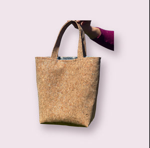 Silver Flaked Cork Mini Tote