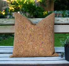 Load image into Gallery viewer, Natural Cork Outdoor Cushion Funky Rainbow
