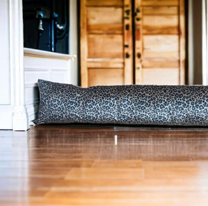 Leopard Print Velvet Draught Excluder