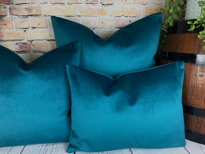 Teal Velvet Cushion