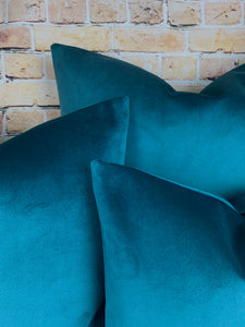 Teal Velvet Cushion