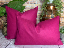 Load image into Gallery viewer, Cerise Italian Milled Wool Cushion
