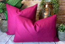 Load image into Gallery viewer, Cerise Italian Milled Wool Cushion
