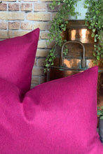 Load image into Gallery viewer, Cerise Italian Milled Wool Cushion
