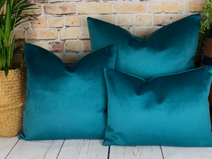 Teal Velvet Cushion