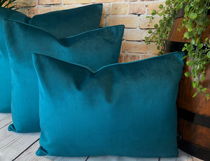 Teal Velvet Cushion